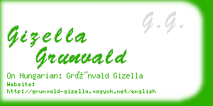 gizella grunvald business card